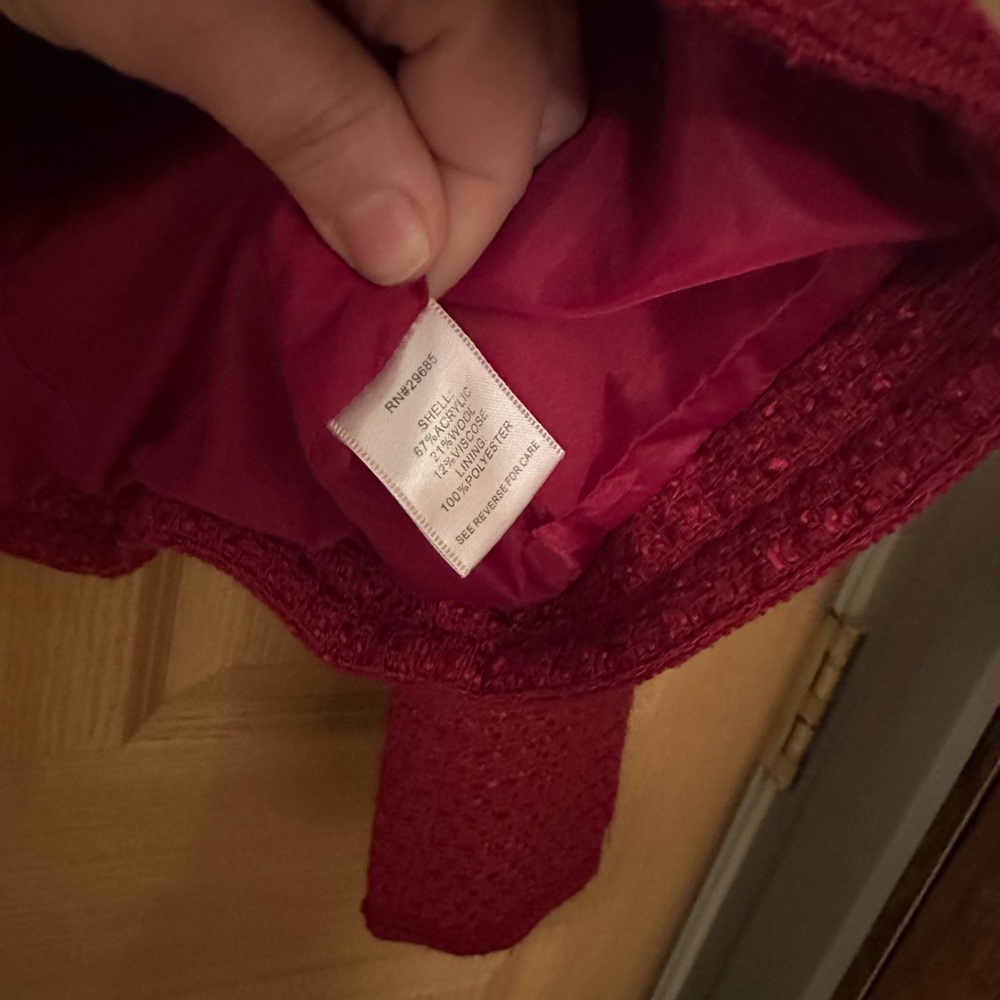 Pendleton Cherry Red Tweed Blazer - image 4